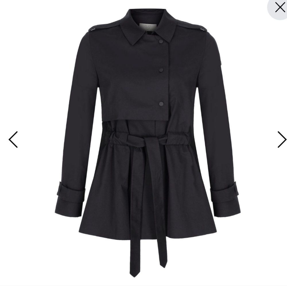 Olik Accordion Pleated Black Jacket